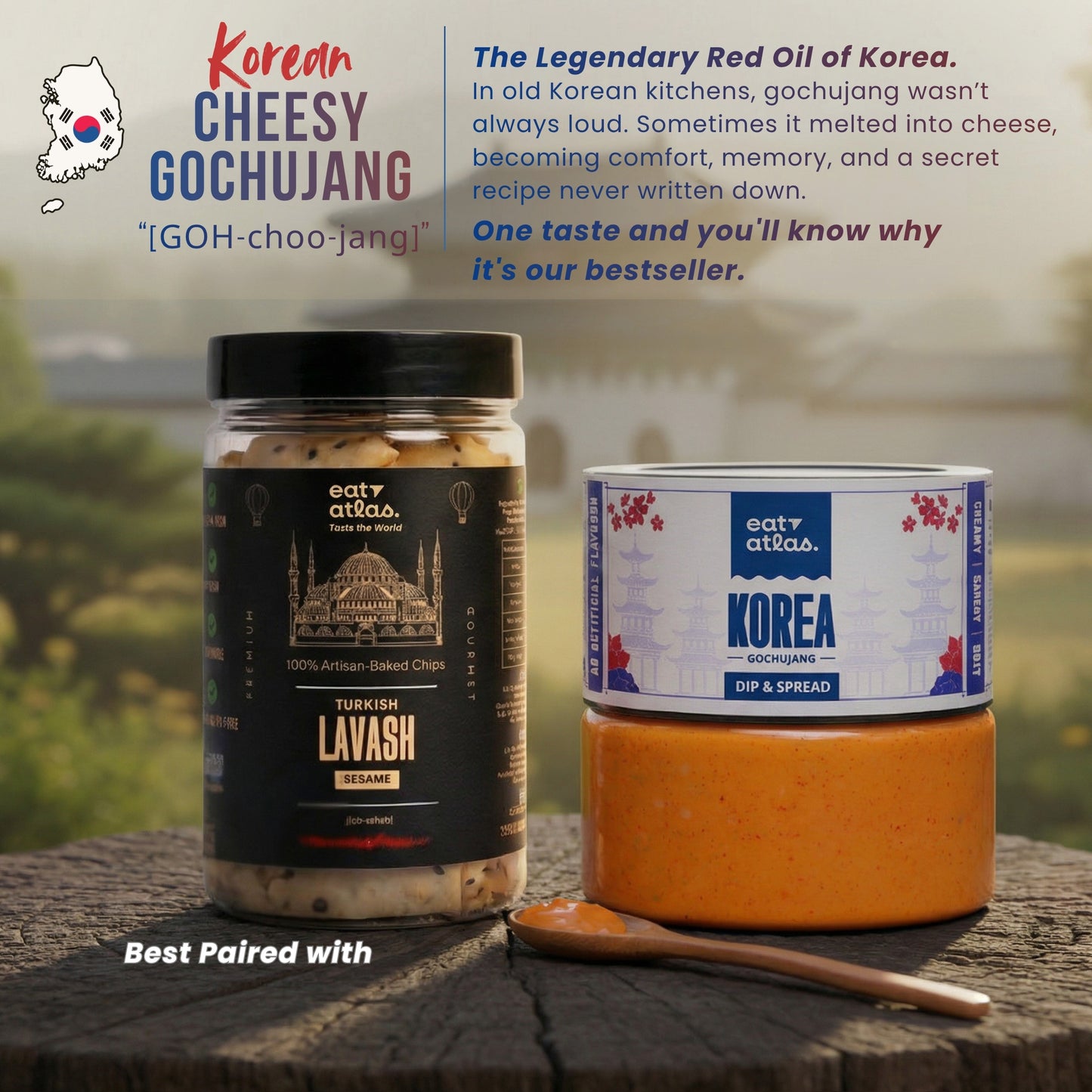 Korea’s Cheesy Gochujang | Comforting Flavour | Authentic Dip of Korea | Ready-to-Eat | 200gms