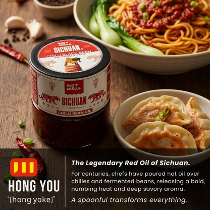Sichuan’s Chilli Bean Oil | Fermented Black Bean Versatile Oil for a unique spicy kick | Dip of Sichuan, China | Veg Ready-to-Eat | 200gms