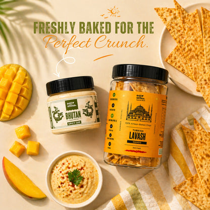 Sweet Meets Heat Combo | Mango Lavash + Bhutan Ema Datshi Dip | Summer Special Pairing | 85 g + 100 g