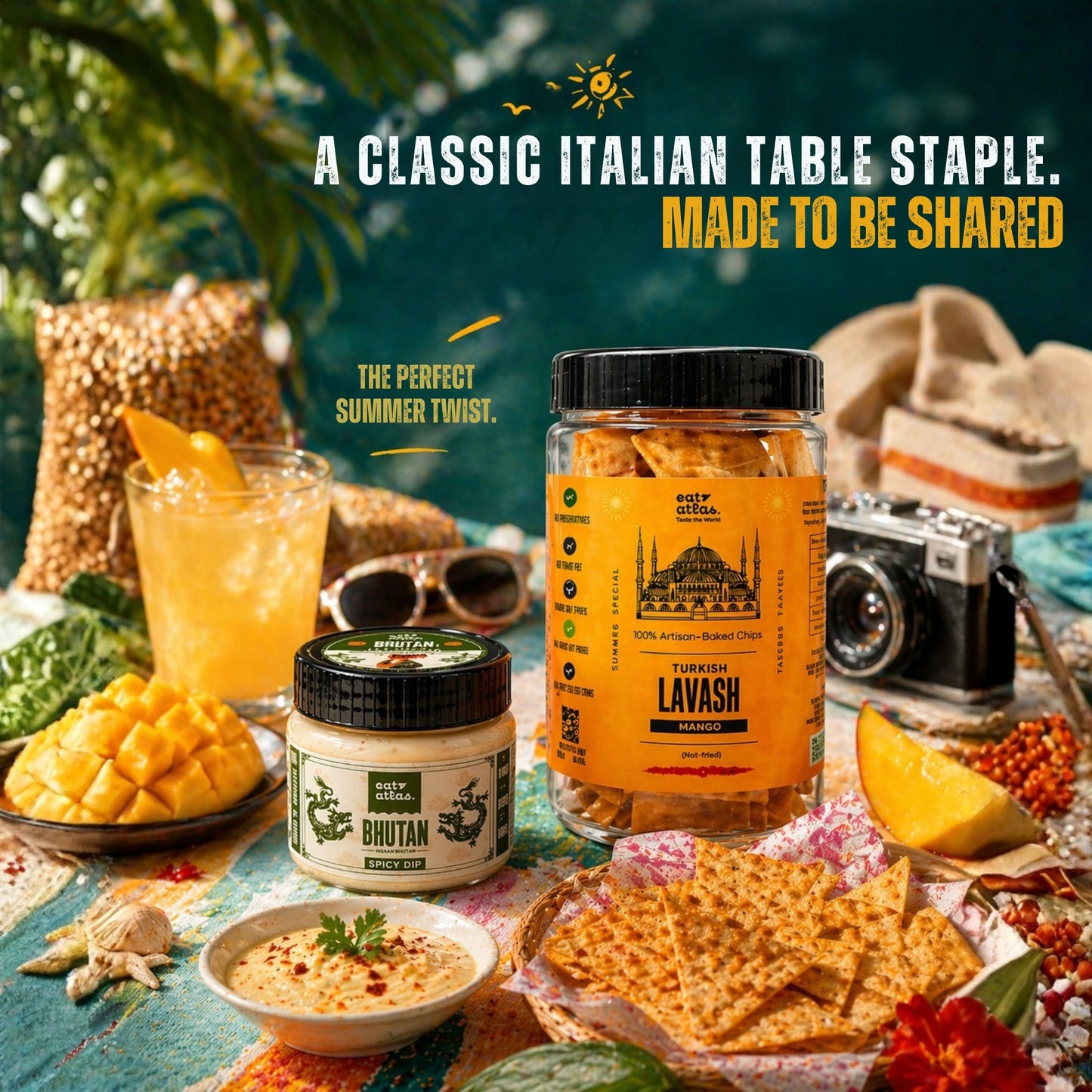 Sweet Meets Heat Combo | Mango Lavash + Bhutan Ema Datshi Dip | Summer Special Pairing | 85 g + 100 g