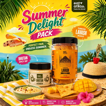 Sweet Meets Heat Combo | Mango Lavash + Bhutan Ema Datshi Dip | Summer Special Pairing | 85 g + 100 g
