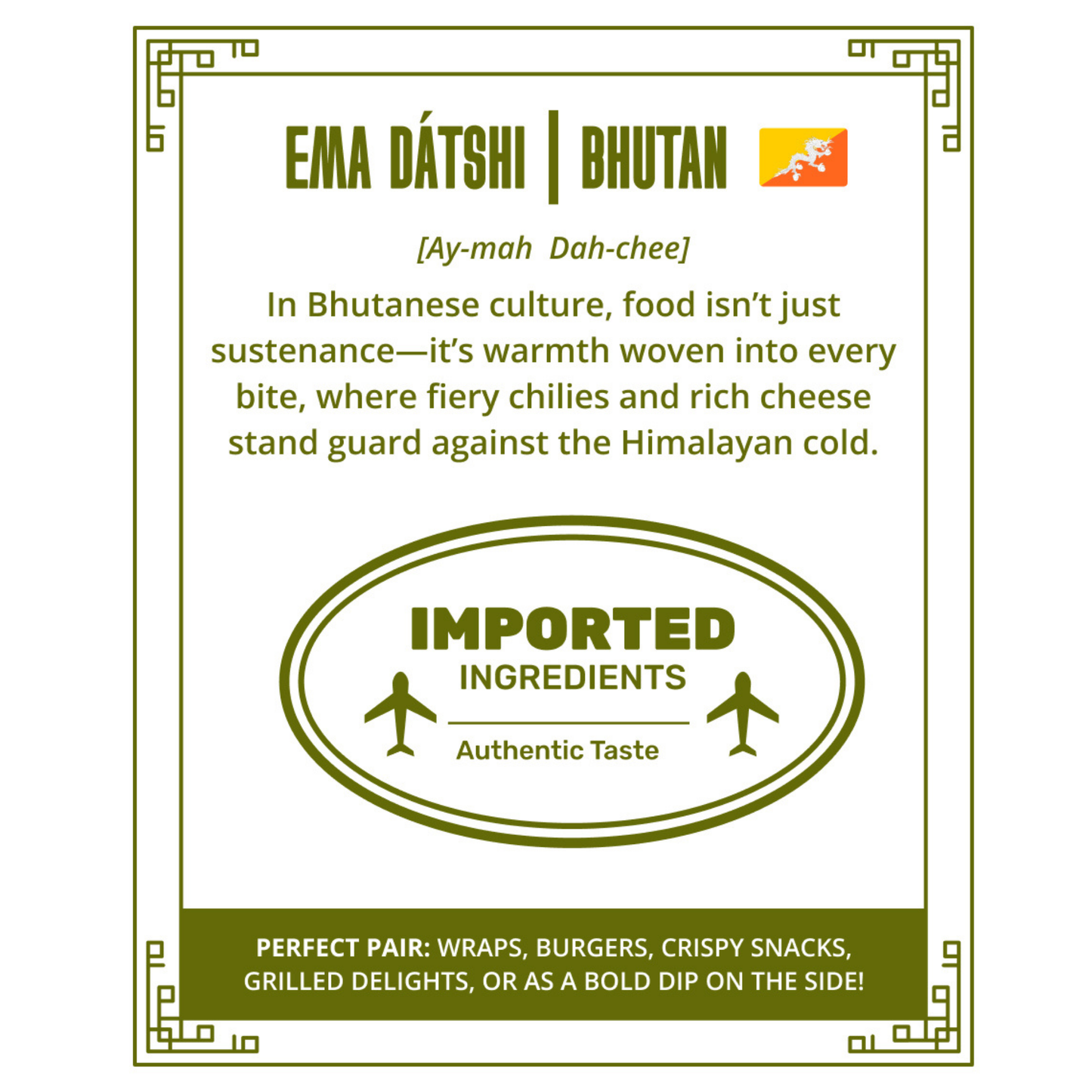 Bhutan's Ema Datshi (Cheesy + Spicy) Gourmet Dip With Baked Lavash Chips (Veg Snacks Combo) (No Onion & Garlic) (100+85gms)