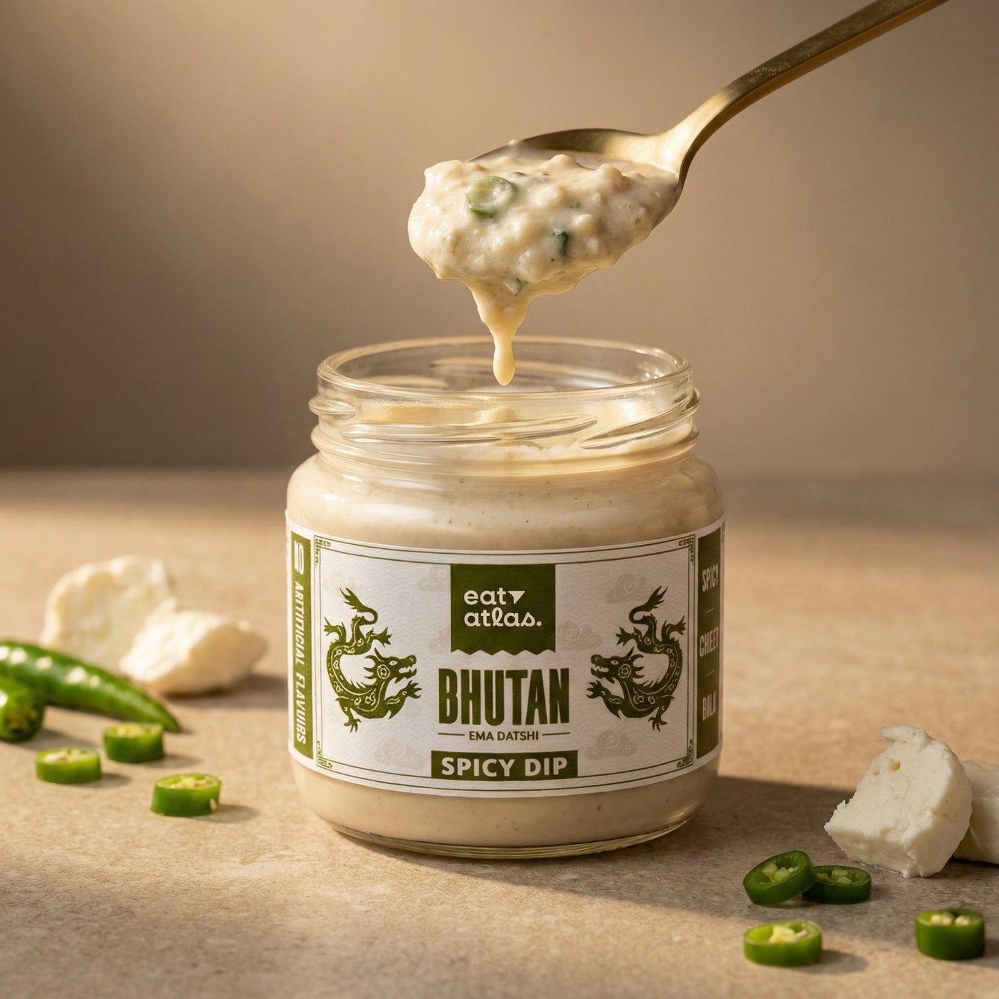 Bhutan’s Ema Datshi (Mini-100gm) | Cheesy Extra Spicy Dip  | National Dish of Bhutan’s flavour | Ready-to-Eat | Veg, No Onion, No Garlic