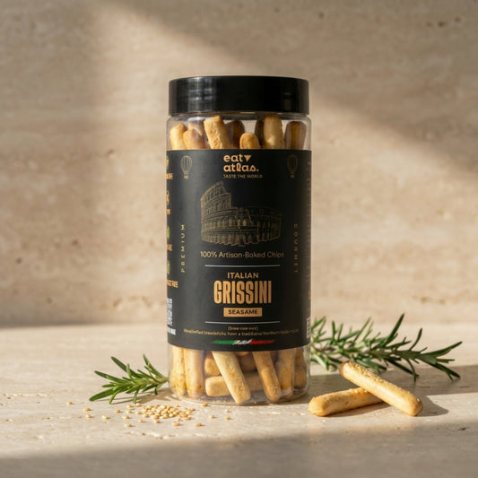 Italian Grissini Baked Sticks – Ultra-Crispy, No Palm Oil, Just Add Dip (100gm)