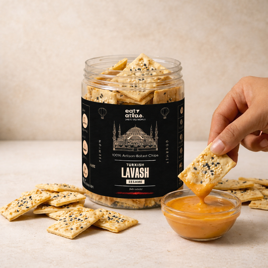 Seasame Lavash Baked Lavash Chips – Ultra-Crispy, No Palm Oil, Just Add Dip (85g)