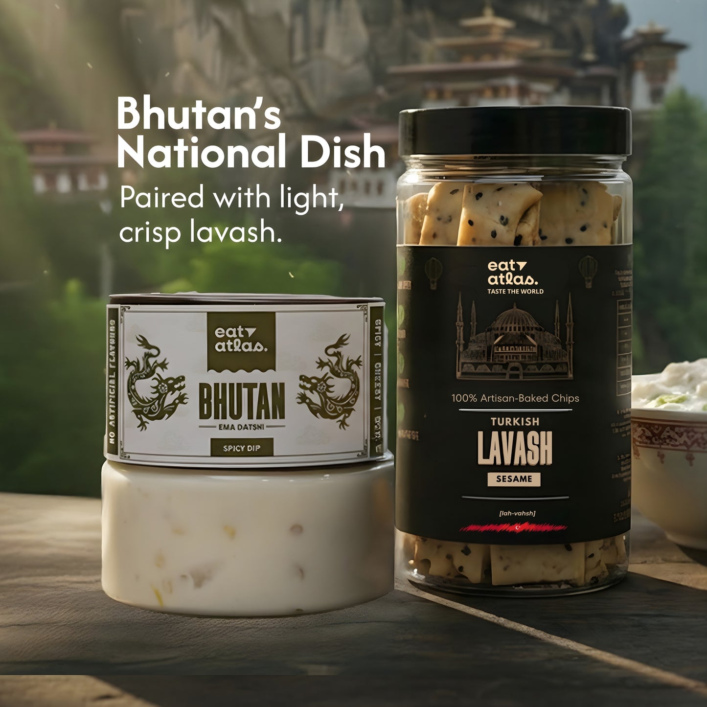 Bhutan’s Ema Datshi (Mini-100gm) | Cheesy Extra Spicy Dip  | National Dish of Bhutan’s flavour | Ready-to-Eat | Veg, No Onion, No Garlic