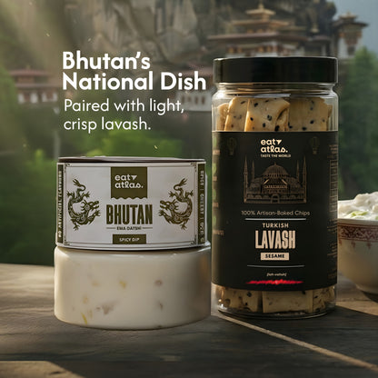 Bhutan’s Ema Datshi (Mini-100gm) | Cheesy Extra Spicy Dip  | National Dish of Bhutan’s flavour | Ready-to-Eat | Veg, No Onion, No Garlic