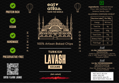 Korea's Cheesy Gochujang Gourmet Dip With Baked Lavash Chips (Veg Snacks Combo) (100+85gms)